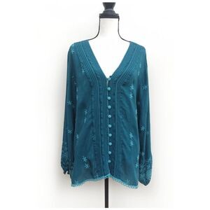 Johnny Was Bellamo Darcy Blouse Size XL